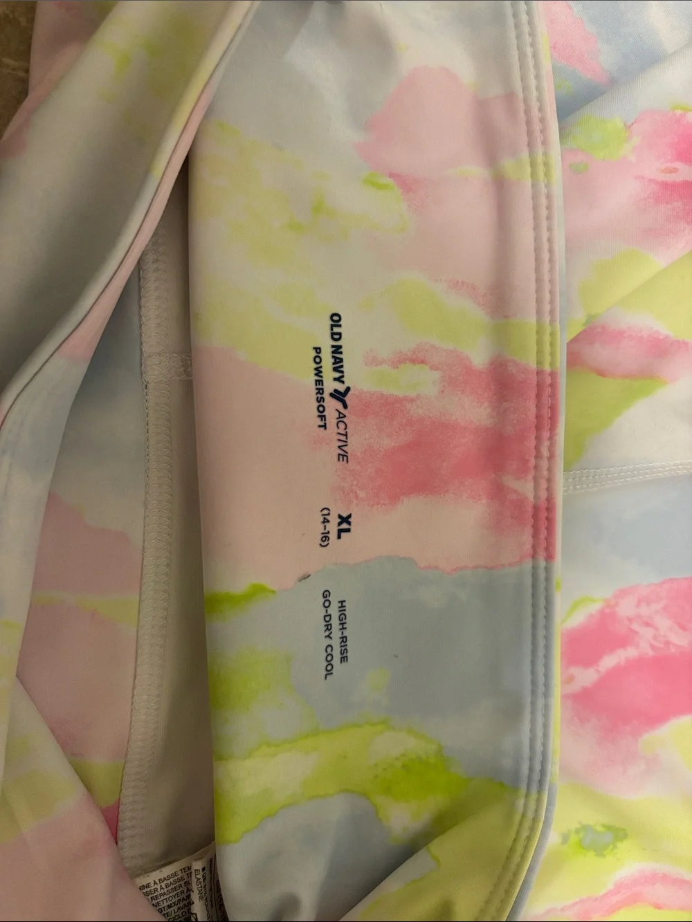 Old Navy Pastel Watercolor 2-piece set in Pink, Blue & Lime